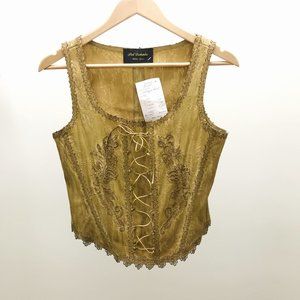 Artisan Pat Dahnke Texas Vintage Style Corset (M) NWT